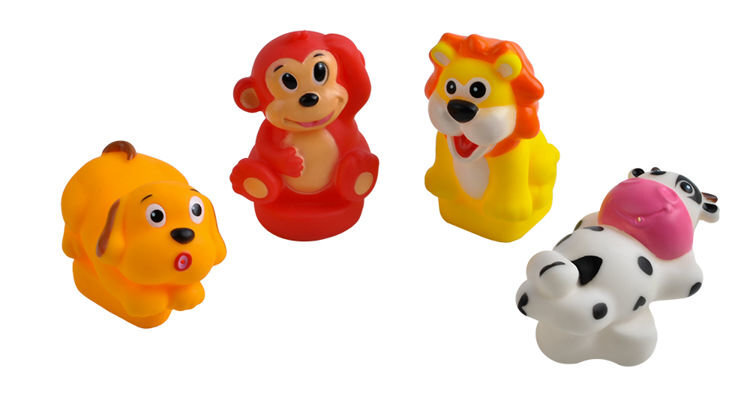 Maudynių žaislų rinkinys Happy Zoo цена и информация | Žaislai kūdikiams | pigu.lt