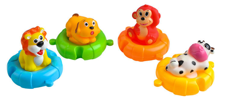 Maudynių žaislų rinkinys Happy Zoo kaina ir informacija | Žaislai kūdikiams | pigu.lt