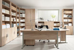 Полка BRW Office, 221x79x35 см, цвет дуба цена и информация | Полки | pigu.lt