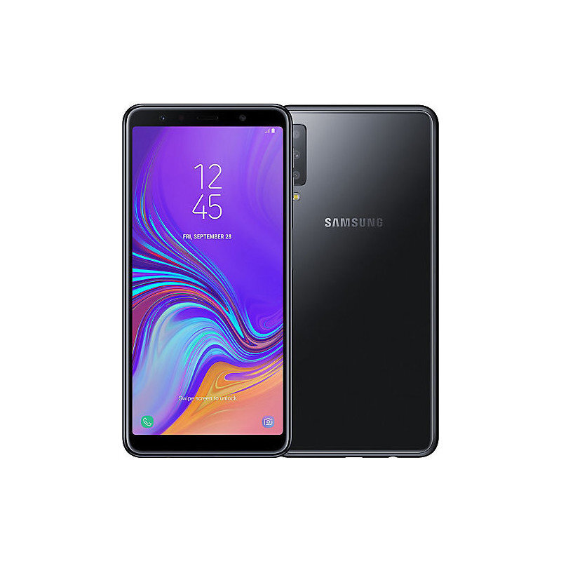Samsung Galaxy A7, Dual SIM 4/64 GB Black kaina ir informacija | Mobilieji telefonai | pigu.lt