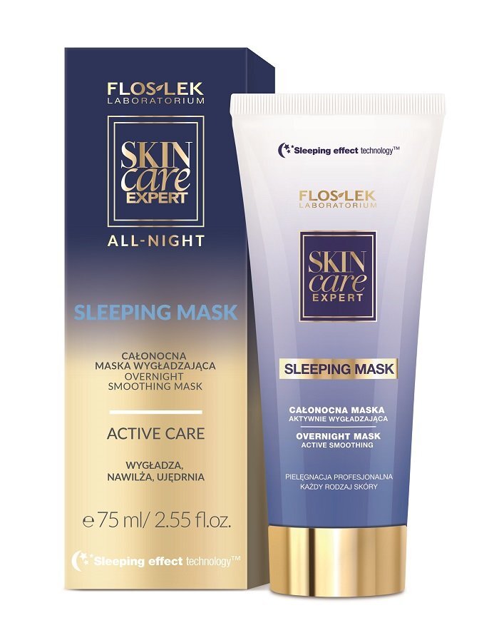 Lyginanti naktinė veido kaukė Floslek Skin Care Expert 75 ml kaina ir informacija | Veido kaukės, paakių kaukės | pigu.lt