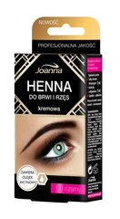 Краска для бровей и ресниц Joanna Henna 15 мл, 1.0 Black цена и информация | Карандаши, краска для бровей | pigu.lt