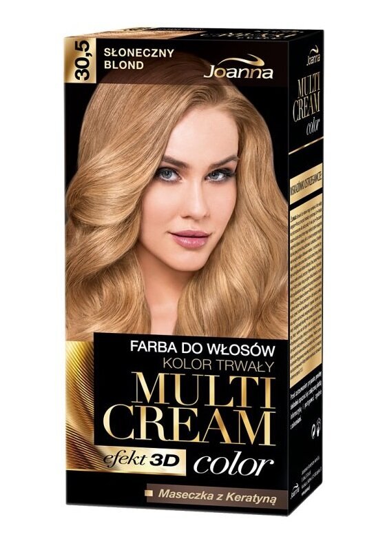 Plaukų dažai Joanna Multi Cream Color 100 ml, 30.5 Sunny Blonde kaina ir informacija | Plaukų dažai | pigu.lt