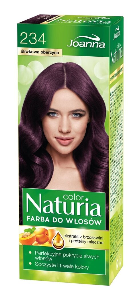 Plaukų dažai Joanna Naturia Color, 234 Baklažanas kaina ir informacija | Plaukų dažai | pigu.lt