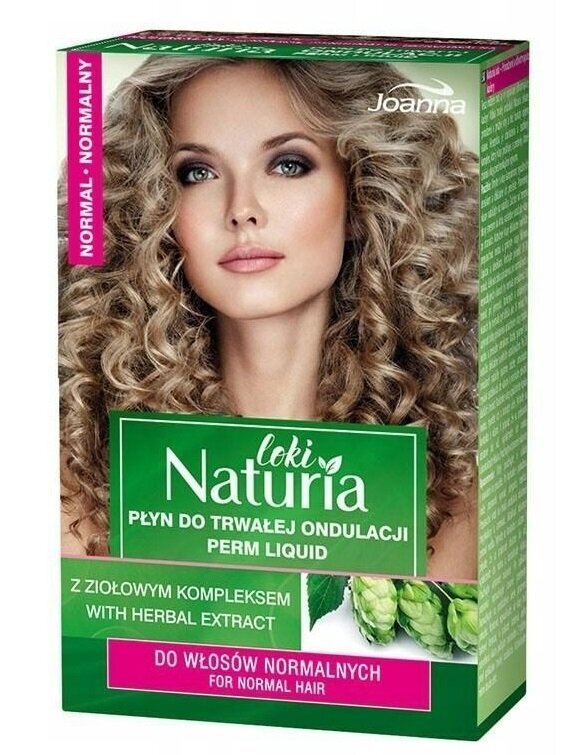 Cheminio garbanavimo priemonė normaliems plaukams Joanna Naturia 2x75ml цена и информация | Plaukų formavimo priemonės | pigu.lt