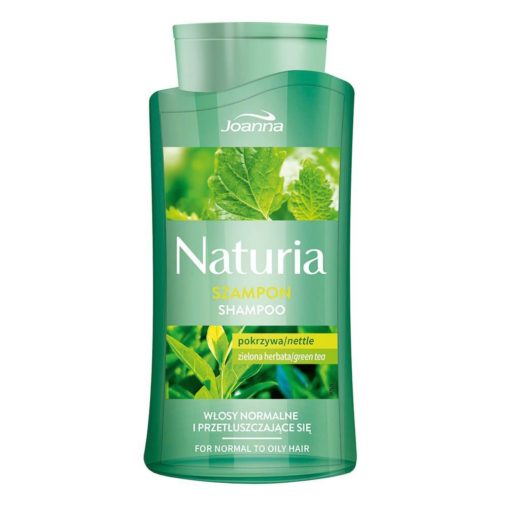 Šampūnas normaliems ir riebiems plaukams su dilgelėmis ir žaliąja arbata Joanna Naturia 500 ml kaina ir informacija | Šampūnai | pigu.lt