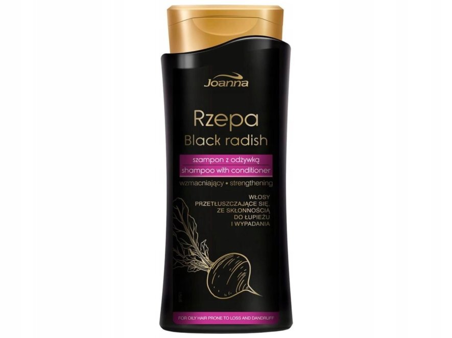 Šampūnas su kondicionieriumi riebiems plaukams Joanna Rzepa Black Radish цена и информация | Šampūnai | pigu.lt