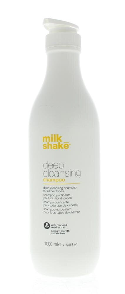 Giliai valantis šampūnas su moringa sėklų ekstraktu Milk Shake Deep Cleansing 1000 ml kaina ir informacija | Šampūnai | pigu.lt