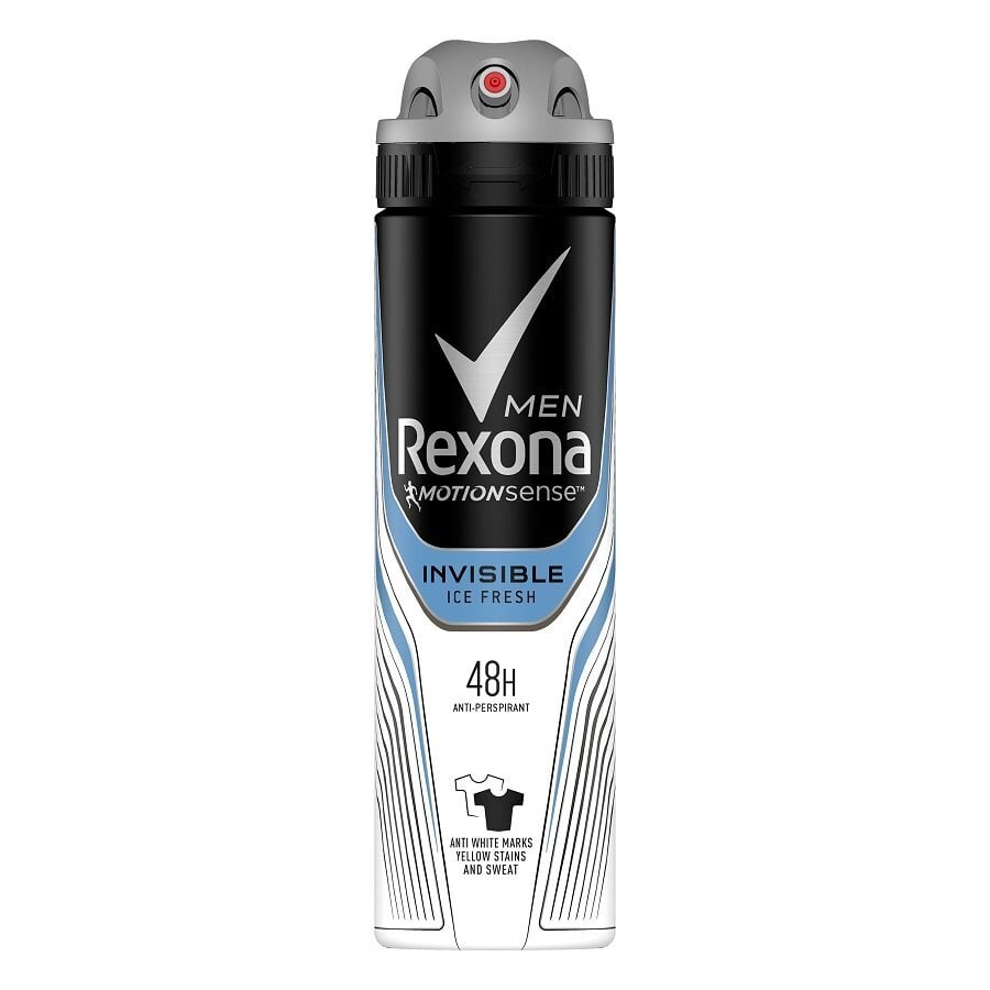 Purškiamas dezodorantas Rexona Motion Sense Invisible Ice Fresh vyrams 150 ml цена и информация | Dezodorantai | pigu.lt