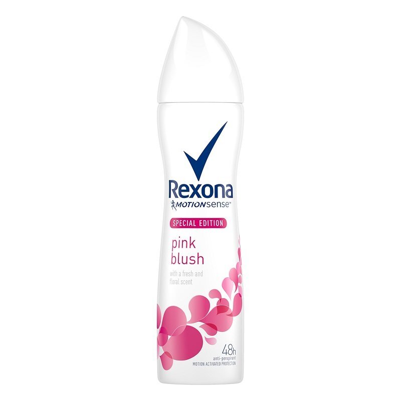 Purškiamas dezodorantas - antiperspirantas Rexona Motion Sense Pink Blush moterims 150 ml kaina ir informacija | Dezodorantai | pigu.lt