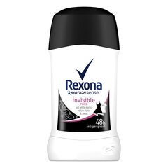 Pieštukinis dezodorantas - antiperspirantas Rexona Motion Sense Invisible Pure moterims 40 ml kaina ir informacija | Dezodorantai | pigu.lt