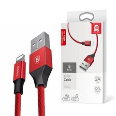 Baseus Yiven USB / Lightning Cable with Material Braid 1,8M red (CALYW-A09) цена и информация | Кабели для телефонов | pigu.lt