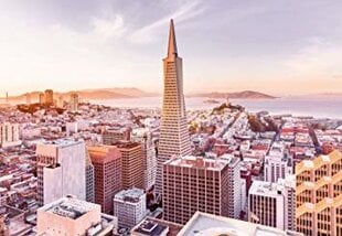 San Francisco Morning цена и информация | Фотообои с инструментом и клеем - Бежевые листья эвкалипта, 400x280 см | pigu.lt