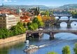 Dėlionė Castorland View of Bridges in Prague, 500 d. kaina ir informacija | Dėlionės (puzzle) | pigu.lt