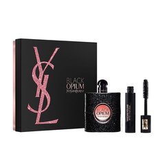 Rinkinys Yves Saint Laurent: kvapusis vanduo Black Opium EDP moterims 30 ml + apimties suteikiantis blakstienų tušas Volume Effet Faux Cils 2 ml kaina ir informacija | Kvepalai moterims | pigu.lt