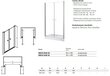 Dušo durys Besco Sinco Due, 80,90 x 195 cm цена и информация | Dušo durys ir sienelės | pigu.lt