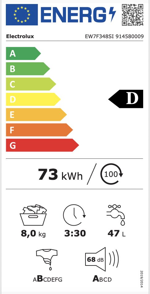 Electrolux EW7F348SI цена и информация | Skalbimo mašinos | pigu.lt