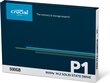 Crucial P1 500GB M.2 PCIe NVMe (CT500P1SSD8) kaina ir informacija | Vidiniai kietieji diskai (HDD, SSD, Hybrid) | pigu.lt