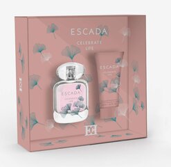 Rinkinys Escada Celebrate Life moterims: EDP 30 ml + kūno losjonas 50 ml kaina ir informacija | Escada Kvepalai, kosmetika | pigu.lt