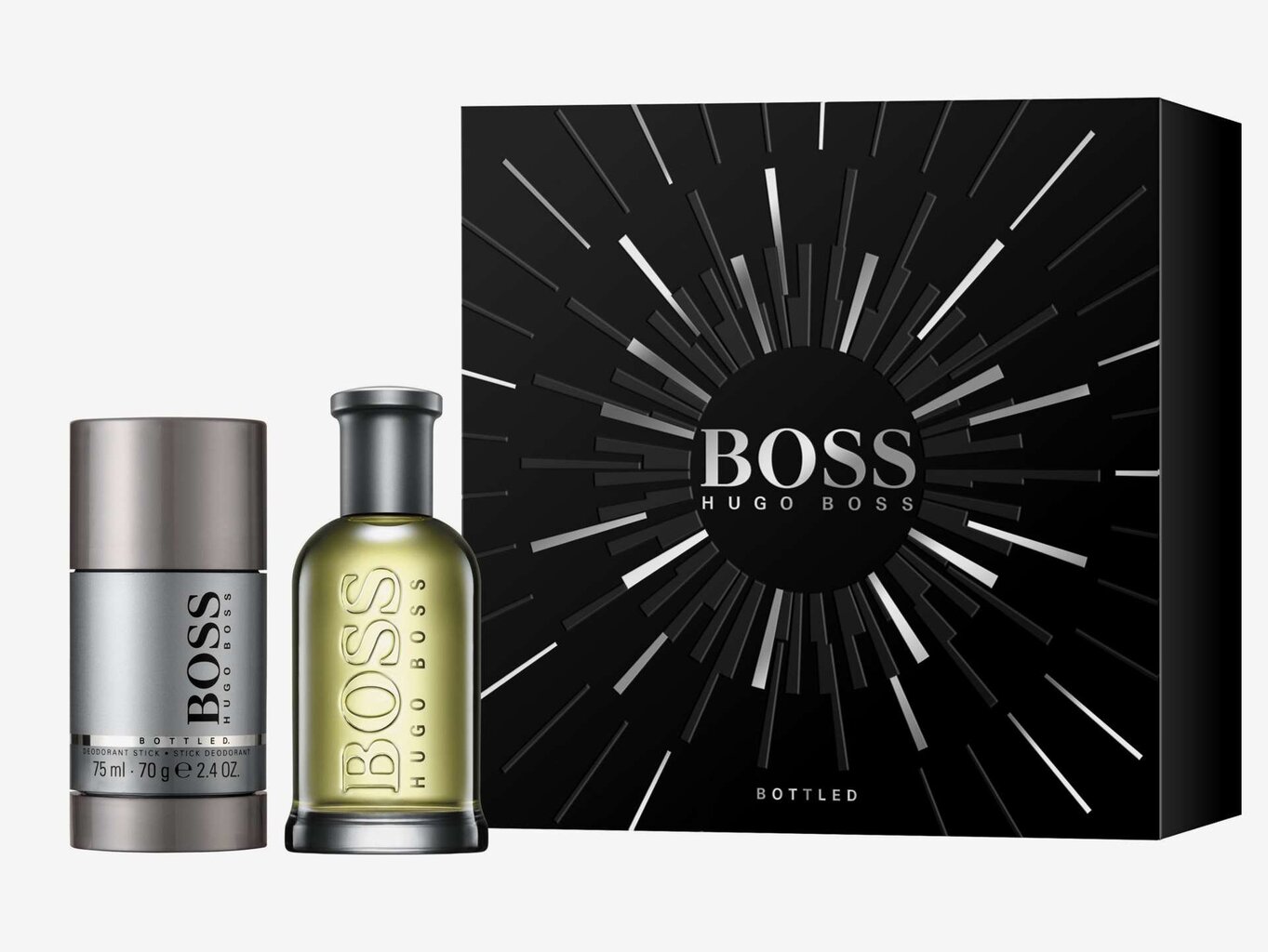 Rinkinys Hugo Boss Boss Bottled vyrams: EDT 50 ml + dezodorantas 75 ml цена и информация | Kvepalai vyrams | pigu.lt