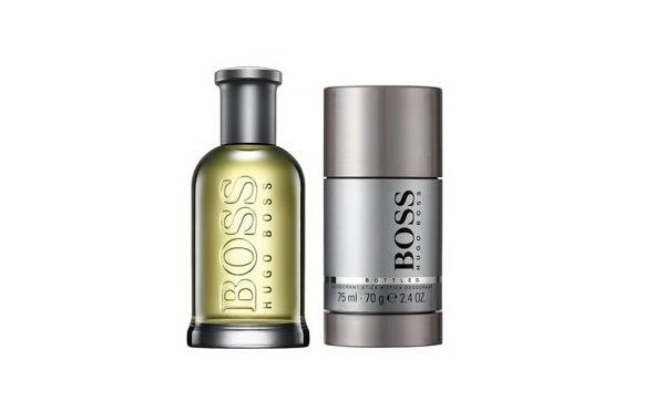 Rinkinys Hugo Boss Boss Bottled vyrams: EDT 50 ml + dezodorantas 75 ml цена и информация | Kvepalai vyrams | pigu.lt