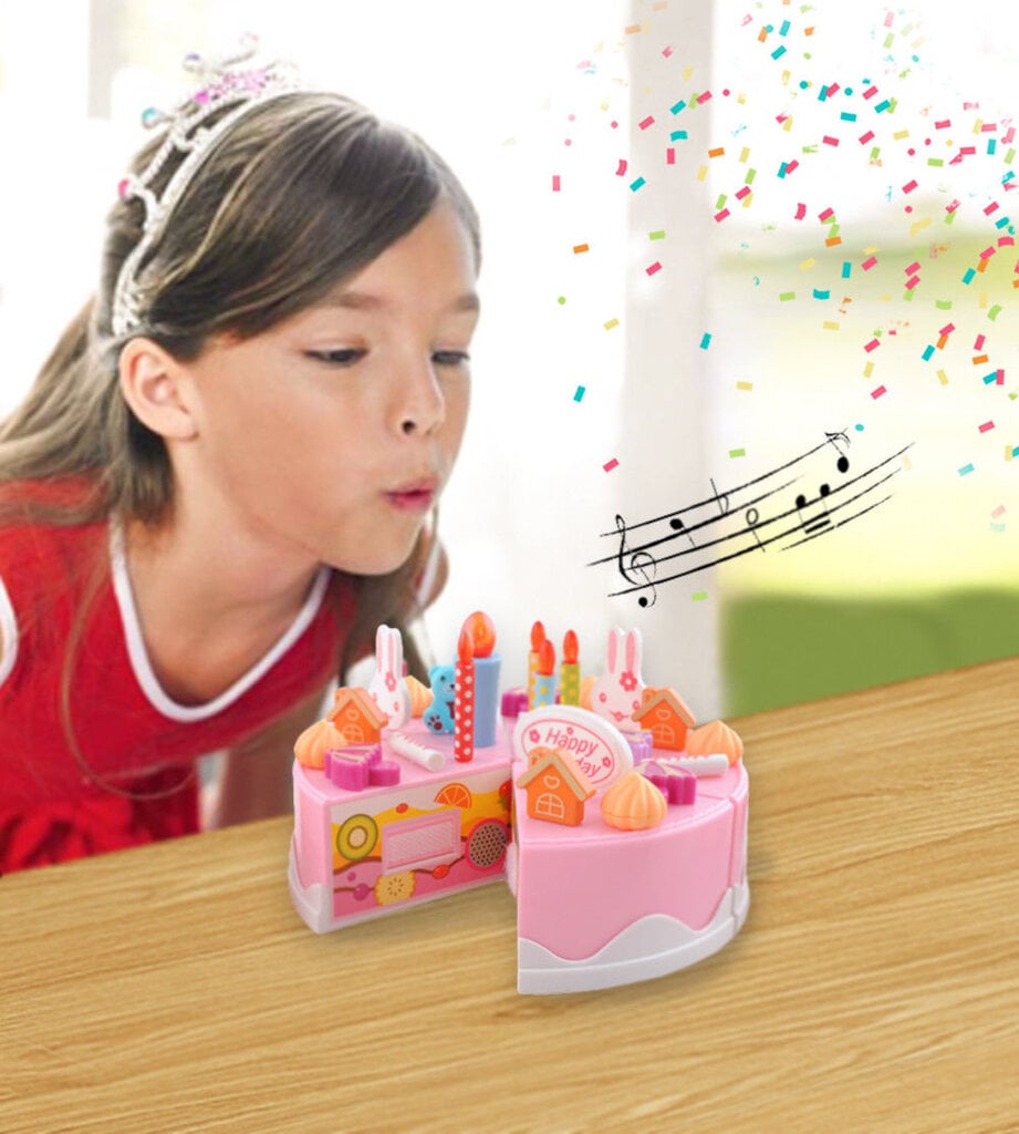 Žaislinis gimtadienio tortas su indais цена и информация | Žaislai mergaitėms | pigu.lt
