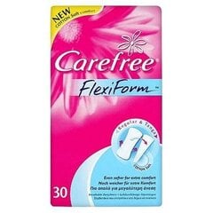 Higieniniai įklotai Carefree Flexiform 30 vnt kaina ir informacija | Tamponai, higieniniai paketai, įklotai | pigu.lt