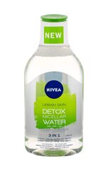 Nivea Micellar water with a clouding effect Urban Detox (Micellar Water) 400 ml 400ml цена и информация | Средства для очищения лица | pigu.lt