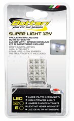 ПАНЕЛЬ LED 12V WHITE &quot;SUPER LIGHT&quot; цена и информация | Автомобильные лампочки | pigu.lt