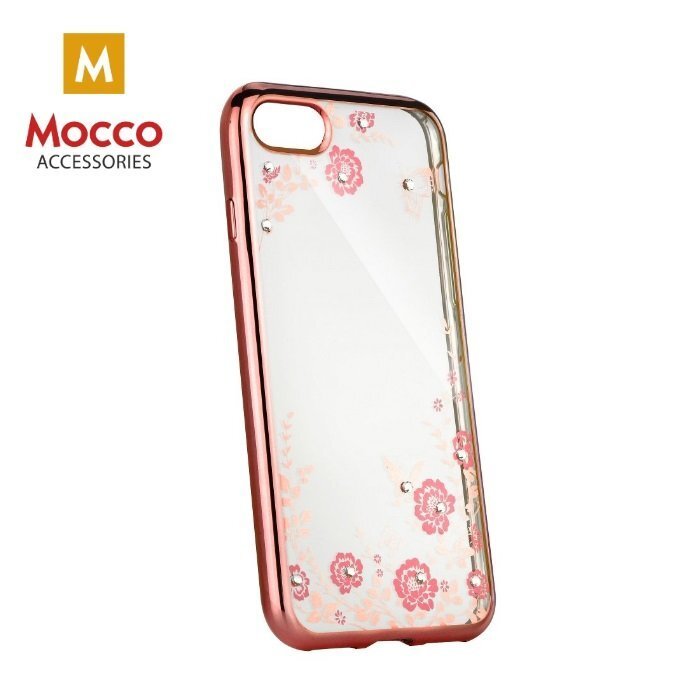 Mocco Electro Diamond Silicone Case for Xiaomi Pocophone F1 Rose - Transparent kaina ir informacija | Telefono dėklai | pigu.lt