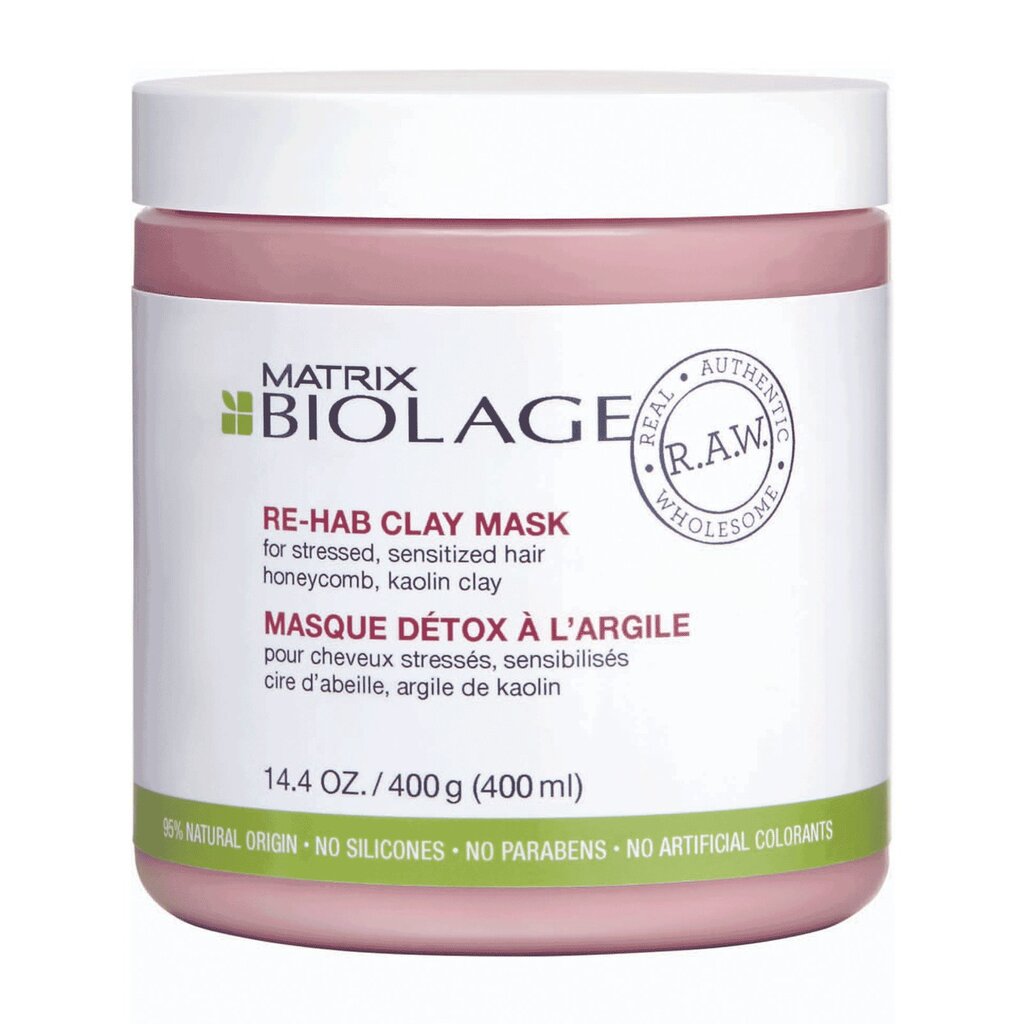 Kaukė pažeistiems plaukams Matrix Biolage R.A.W. Re-Hab 400 ml kaina ir informacija | Priemonės plaukų stiprinimui | pigu.lt