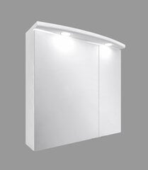 Подвесной шкаф для ванной комнаты Bruno, 60x62x24 см, белый цена и информация | Шкафчики для ванной | pigu.lt