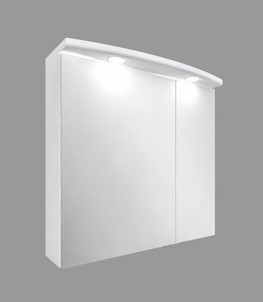Pakabinama vonios spintelė Bruno, 60x62x24 cm, balta kaina ir informacija | Vonios spintelės | pigu.lt