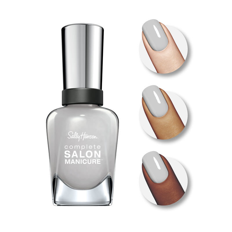 Nagų lakas Sally Hansen Complete Salon Manicure 14.7 ml, 013 All Grey All Night kaina ir informacija | Nagų lakai, stiprintojai | pigu.lt