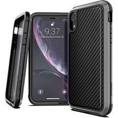 XDoria Defense Lux iPhone XR (Black Carbon Fiber) kaina ir informacija | Telefono dėklai | pigu.lt