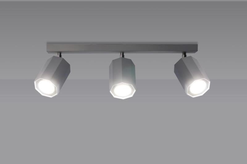 Lampex lubinis šviestuvas Hex 3 kaina ir informacija | Lubiniai šviestuvai | pigu.lt