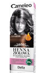 Plaukų dažai Delia Cosmetics Cameleo Henna 75 g, 3.0 Dark brown kaina ir informacija | Plaukų dažai | pigu.lt