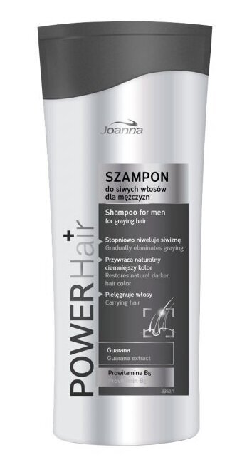 Šampūnas žiliems plaukams vyrams Joanna Power Hair 200 ml kaina ir informacija | Šampūnai | pigu.lt