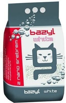 Bentonitinis kačių kraikas Bazyl Ag+ White Natural, 10L цена и информация | Kraikas katėms | pigu.lt