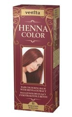 Dažomasis plaukų balzamas Venita Henna Color 75 ml, 11 Burgund kaina ir informacija | Plaukų dažai | pigu.lt