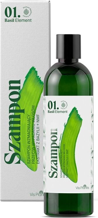 Micelinis šampūnas plaukams ir galvos odai Vis Plantis Basil Element Szampon, 300 ml kaina ir informacija | Šampūnai | pigu.lt