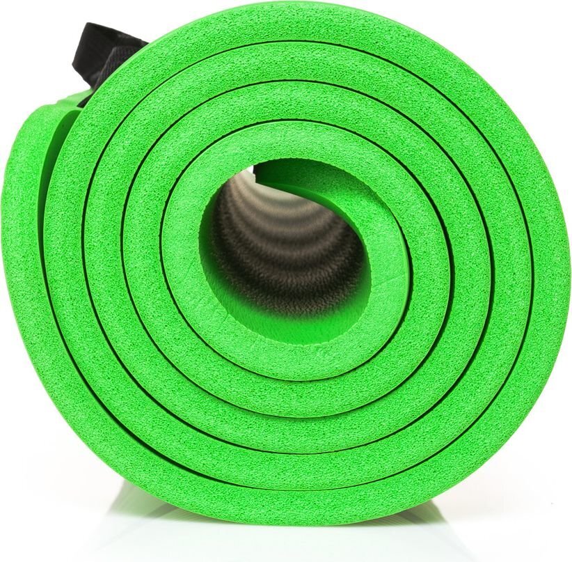 Kilimėlis jogai Zipro, 180x60 cm, žalias kaina ir informacija | Kilimėliai sportui | pigu.lt