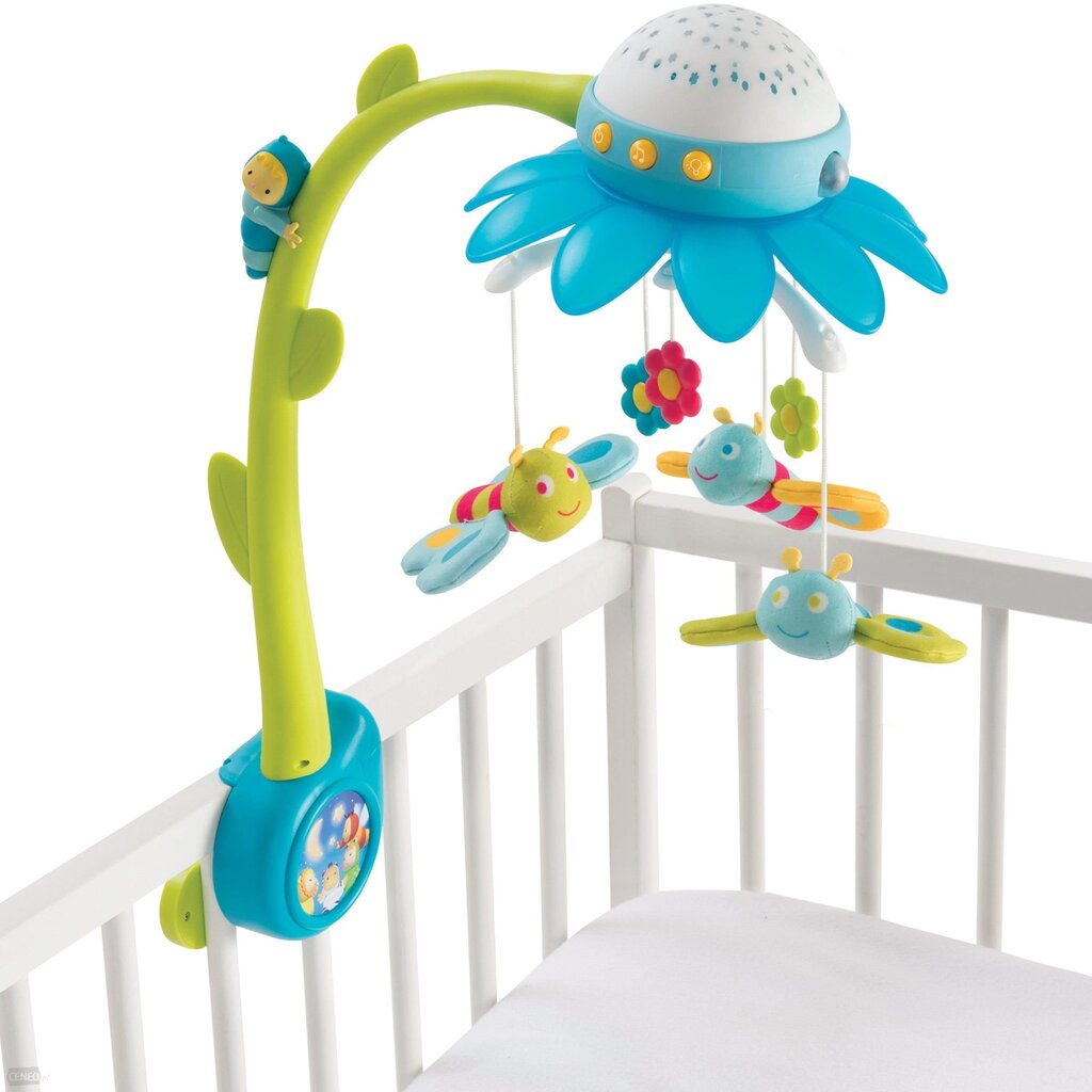 Muzikinė karuselė Smoby Cotoons, mėlyna kaina ir informacija | Žaislai kūdikiams | pigu.lt