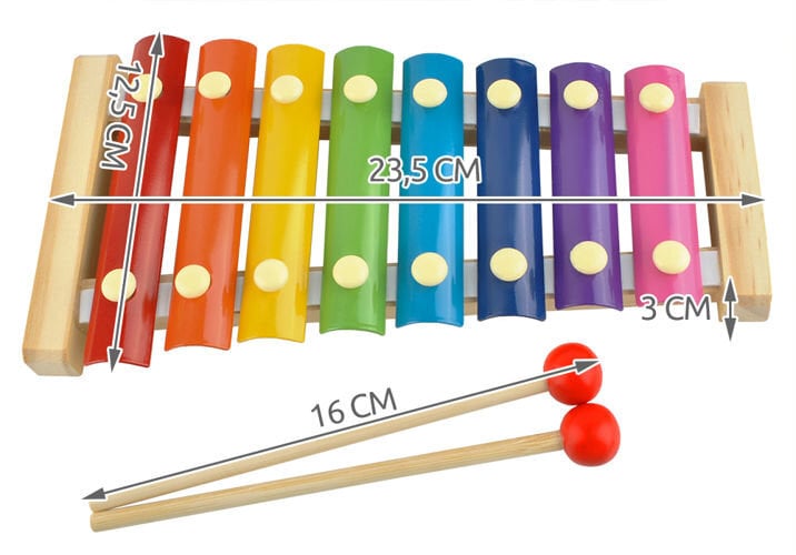 Spalvotas ksilofonas kaina ir informacija | Lavinamieji žaislai | pigu.lt