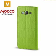 Mocco Smart Magnet Book Case For Apple iPhone XS / X Green kaina ir informacija | Telefono dėklai | pigu.lt