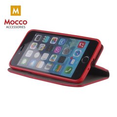 Mocco Smart Magnet Book Case For Apple iPhone XS / X Red kaina ir informacija | Telefono dėklai | pigu.lt