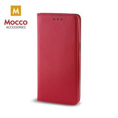 Mocco Smart Magnet Book Case For Apple iPhone XS / X Red kaina ir informacija | Telefono dėklai | pigu.lt