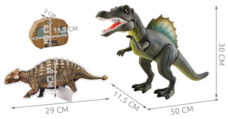 Nuotolinio valdymo pultu valdomas dinozauras kaina ir informacija | Žaislai berniukams | pigu.lt