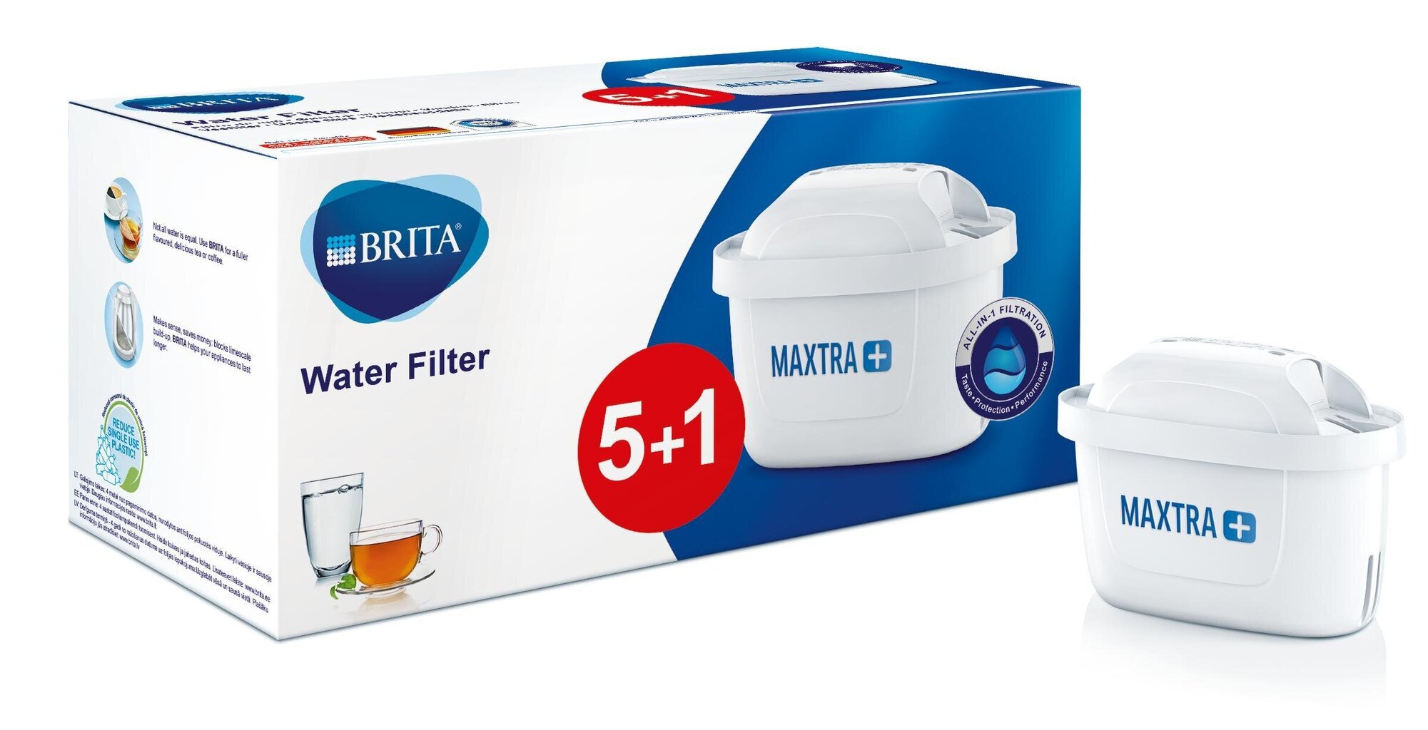 Brita Maxtra+, 5+1vnt. kaina ir informacija | Vandens filtrai | pigu.lt