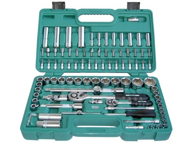 Honiton raktų rinkinys 1/4" 1/2" 94 vnt kaina ir informacija | Mechaniniai įrankiai | pigu.lt